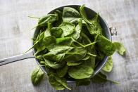 <p>“Eat green and become lean!” says Dr. Gundry. “Greens fill you up, are loaded with prebiotic fiber that feed ‘skinny’ bacteria and are quick and easy to prepare—either eaten raw in salads or stir-fried.” For inspiration on how to add more spinach to your diet, check out <a href="https://www.prevention.com/food-nutrition/a20505145/spinach-recipes/" rel="nofollow noopener" target="_blank" data-ylk="slk:these recipes;elm:context_link;itc:0;sec:content-canvas" class="link ">these recipes</a>.<br></p>