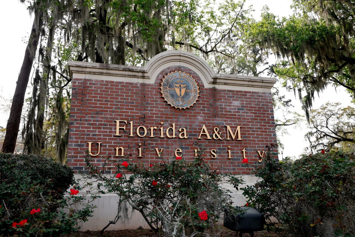 Entrance to FAMU at Palmer Avenue and South Adams Street.