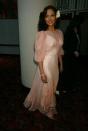 <p>J-Lo went for a pink sheer dress with a cream slip underneath for an NYC premiere. </p>