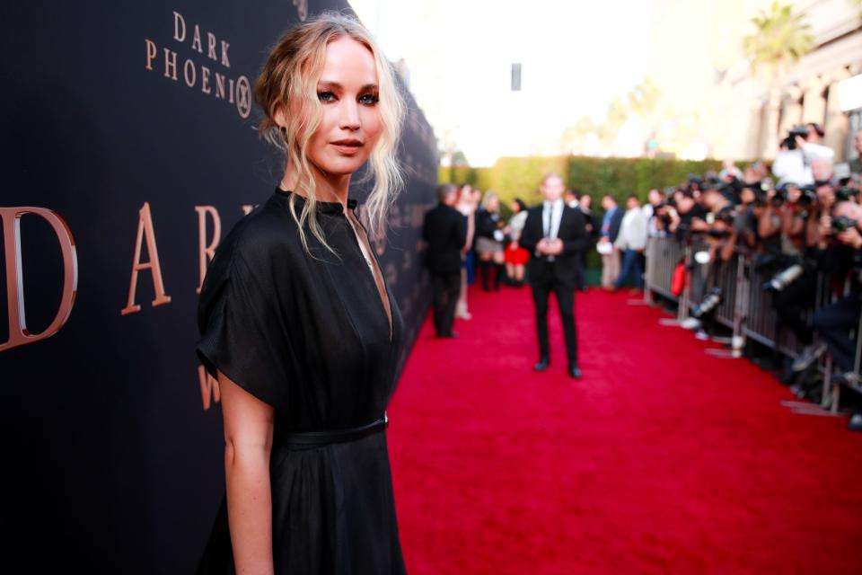 Jennifer Lawrence walked the red carpet alone for the LA premiere of 