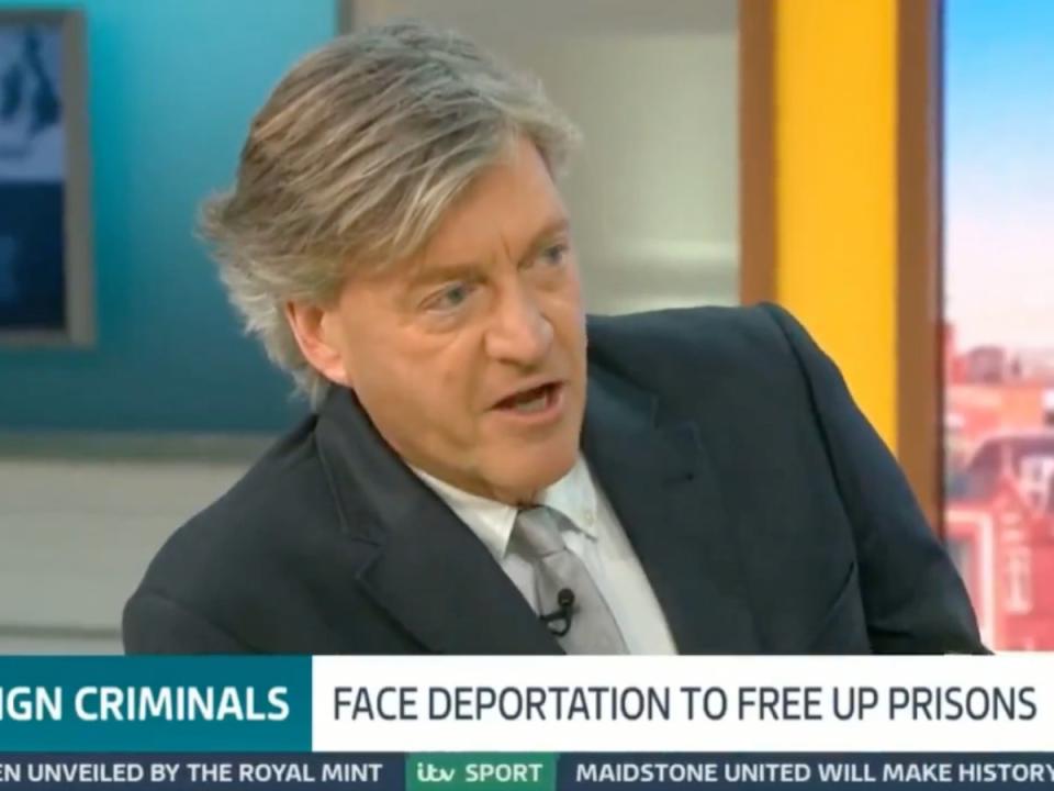 Richard Madeley faced criticism for his discussion of shoplifting (ITV)