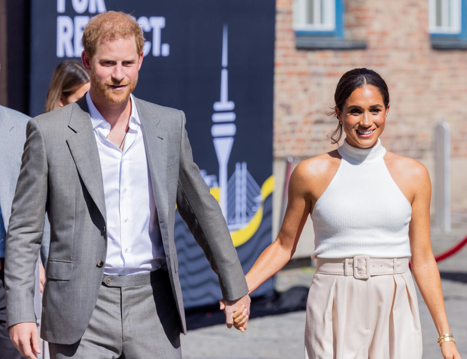 Prince Harry and Meghan Markle arrive in Dusseldorf, Germany, to promote the Invictus Games