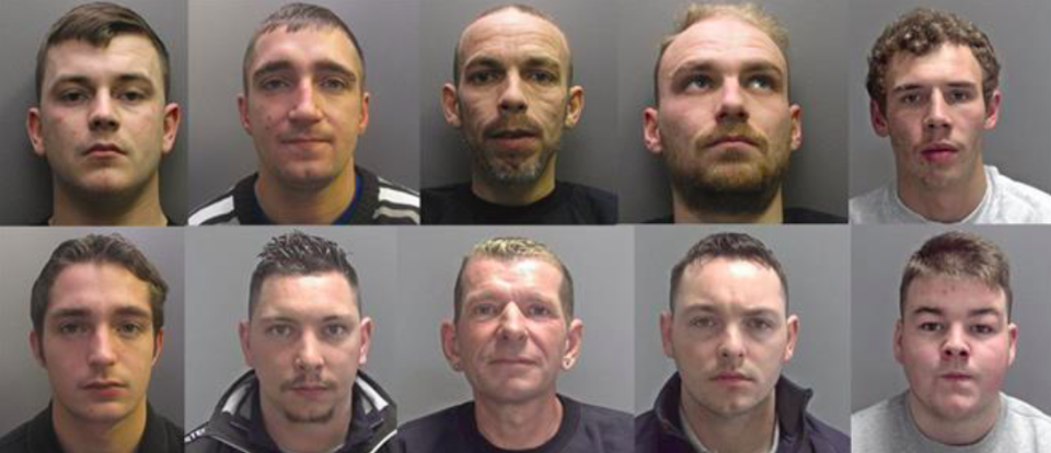 <em>The gang members were sentenced to a total of 71 years in jail (Cambridgeshire Police)</em>