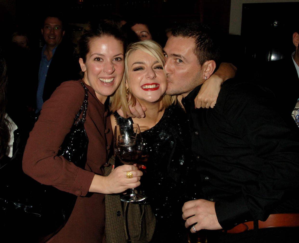 LONDON - MARCH 12:  (EMBARGOED FOR PUBLICATION IN UK TABLOID NEWSPAPERS UNTIL 48 HOURS AFTER CREATE DATE AND TIME)  (L-R) Natalie Casey, Sheridan Smith and Will Mellor attend the after show following the press night of 'Little Shop Of Horrors', at the National Gallery Cafe on March 12, 2007 in London, England.  (Photo by Dave M. Benett/Getty Images)