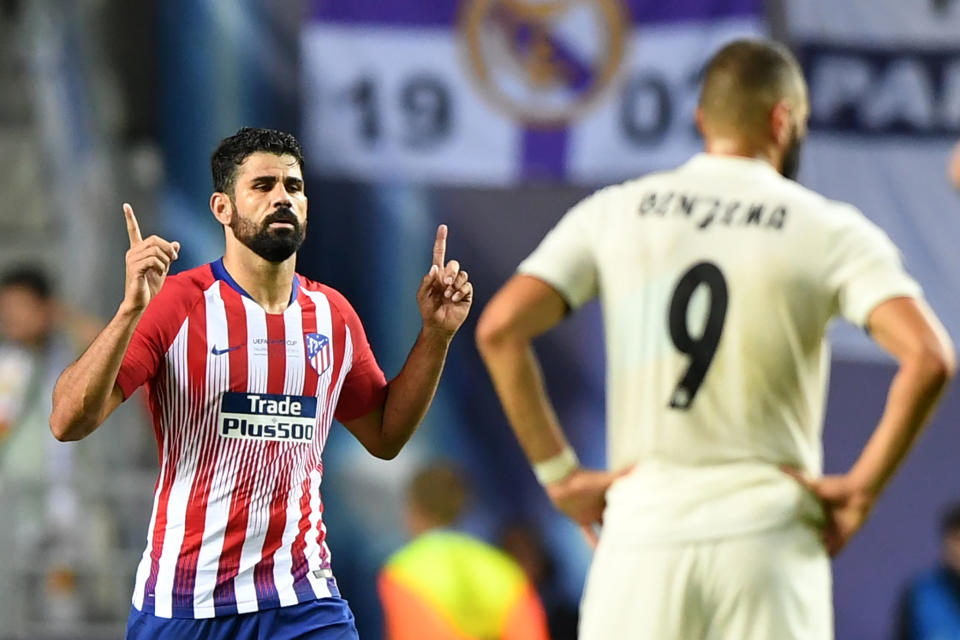 Deux buts pour Costa, un seul pour Benzema