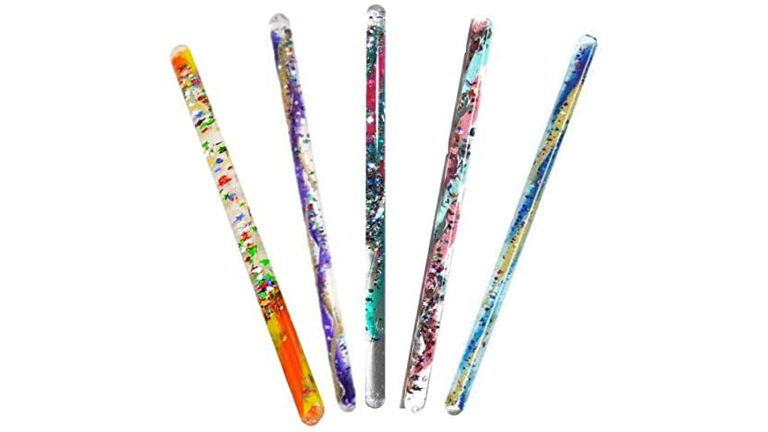 Glitter wands are soothing, beautiful, and great for imaginative play.