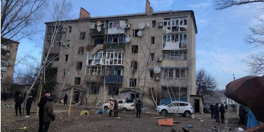 Consequences of shelling of Kostyantynivka on January 28