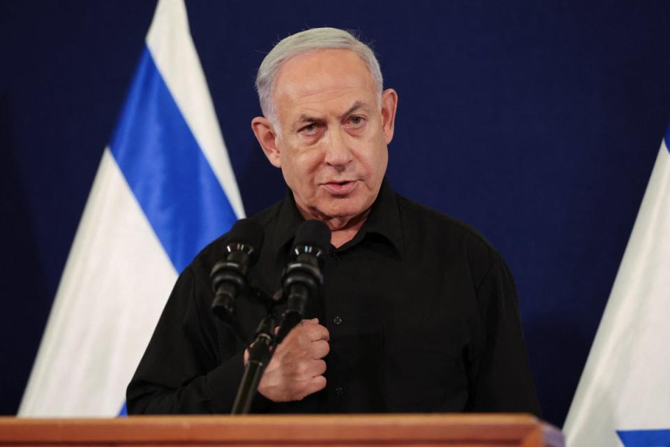 Israeli prime minister Benjamin Netanyahu has repeated that there will be no temporary ceasefire until hostages are released by Hamas (via Reuters)