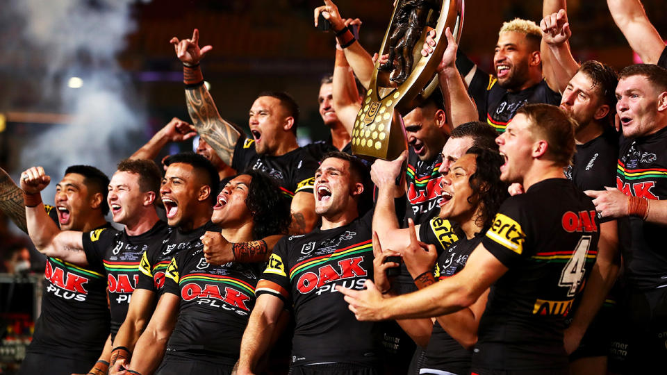 Reigning NRL premiers Penrith will potentially have another Brisbane-based team to compete against from 2023. (Photo by Chris Hyde/Getty Images)