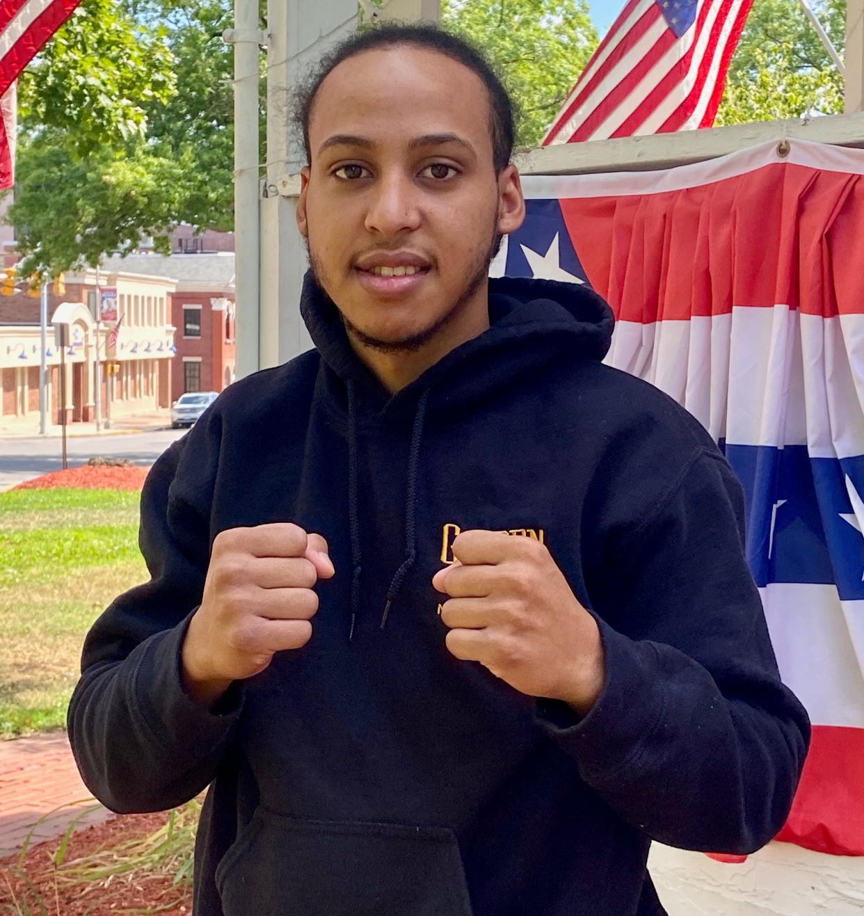 Ricardo Espertin, current Fitchburg and former Worcester resident, is flying high after winning the 112-pound elite division championship at the New England Golden Gloves Championships in Lowell in March.