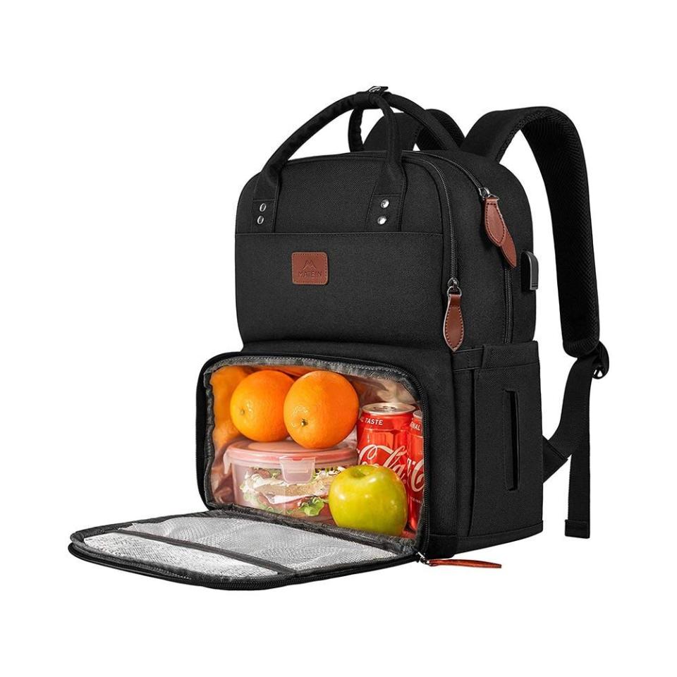 Lunch Backpack for Women, Insulated Cooler Backpacks with USB Port