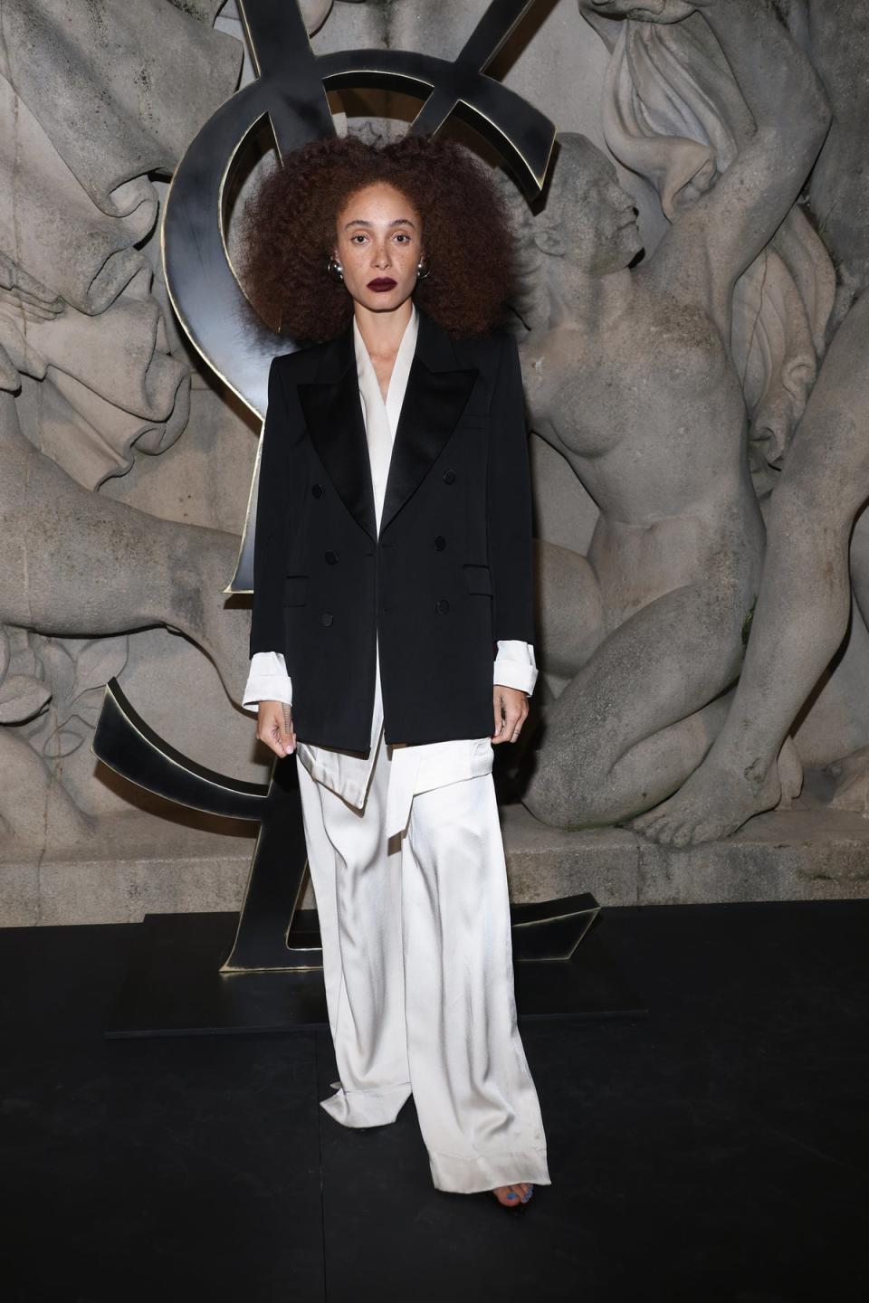 Adwoa Aboah at Saint Laurent (Getty Images)