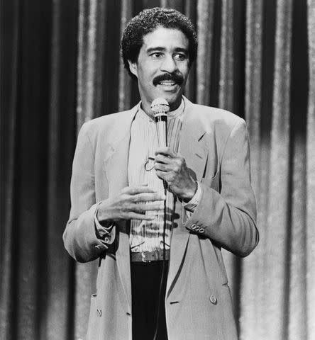 Bettmann/ Getty Richard Pryor performs his stand-up comedy routine in a scene from his 1982 movie 'Richard Pryor: Live on the Sunset Strip'.