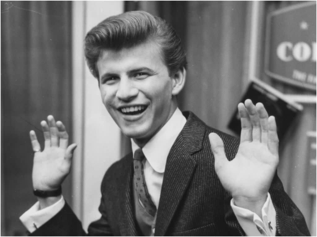 File photo: Bobby Rydell at a press reception in London on 17 February 1961 (Keystone/Hulton Archive/Getty Images)