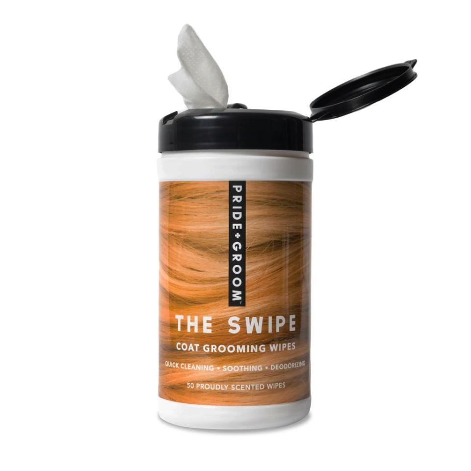 Swipes cat grooming wipes for quick clean-ups.