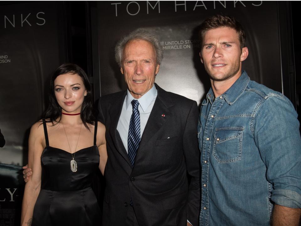 Francesca Eastwood, Clint Eastwood, and Scott Eastwood