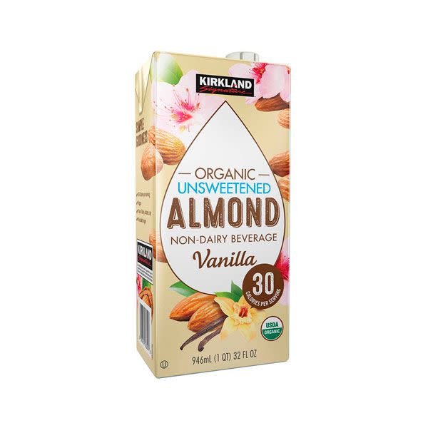 Kirkland Organic Unsweetened Vanilla Almond Milk