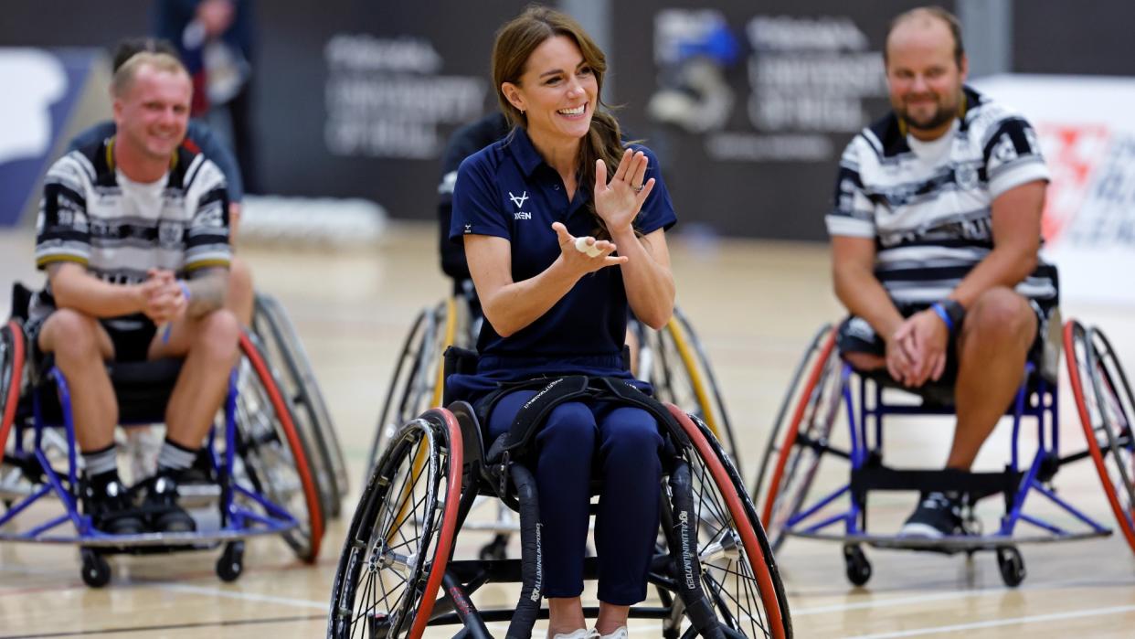  Kate Middleton took part in wheelchair rugby . 