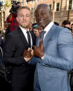 <p>The <em>King Arthur: Legend of the Sword</em> stars made for one incredibly dapper duo at the Hollywood premiere of their flick. (Photo: Kevin Winter/Getty Images) </p>