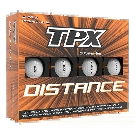 Powerbilt TPX Distance Golf Balls - 12Pk