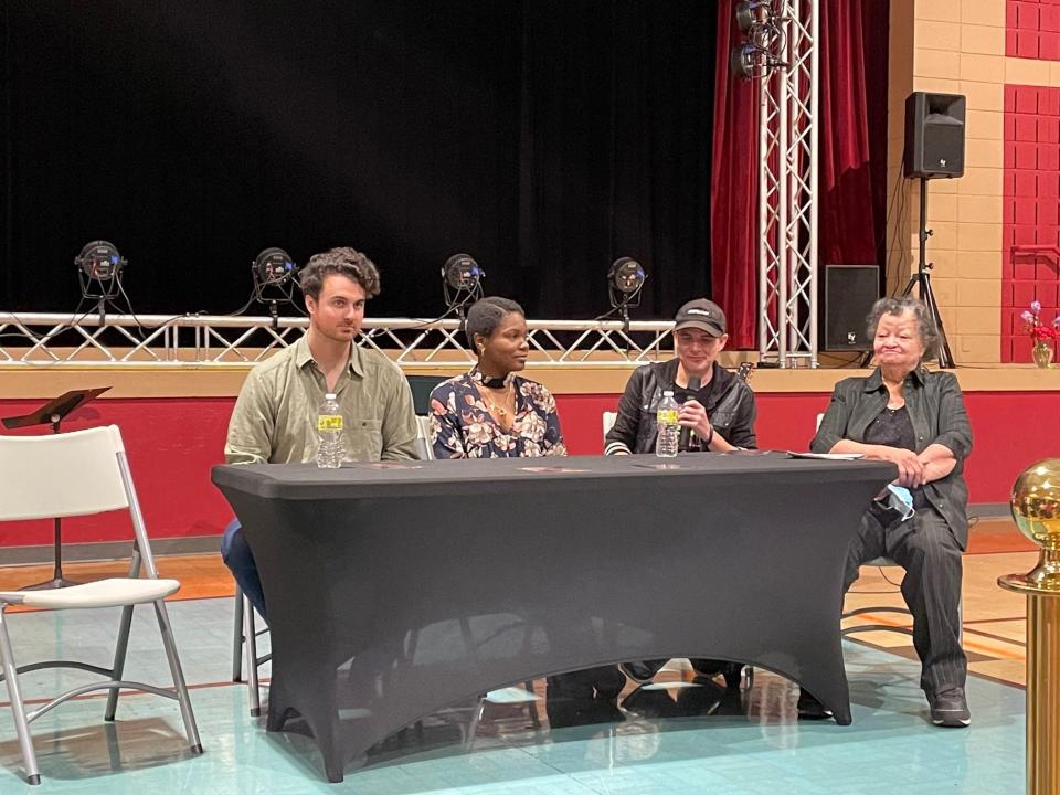 A panel discussion with the filmmakers of "Remembering Willie Earle," and Greenville historian and civil rights advocate, Ruth Ann Butler, during an event by the Community Remembrance Project.