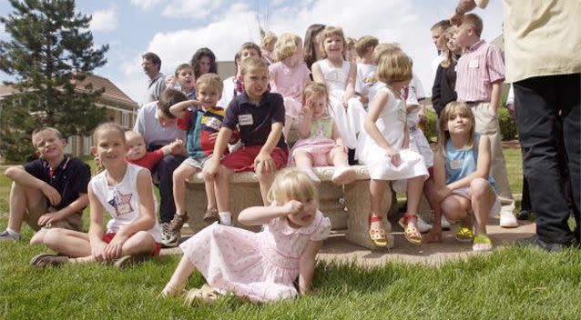 Thirty-two invitro fertilized kids, or test tube babies, gather at the Swedish Medical Centre. Photo: Getty.