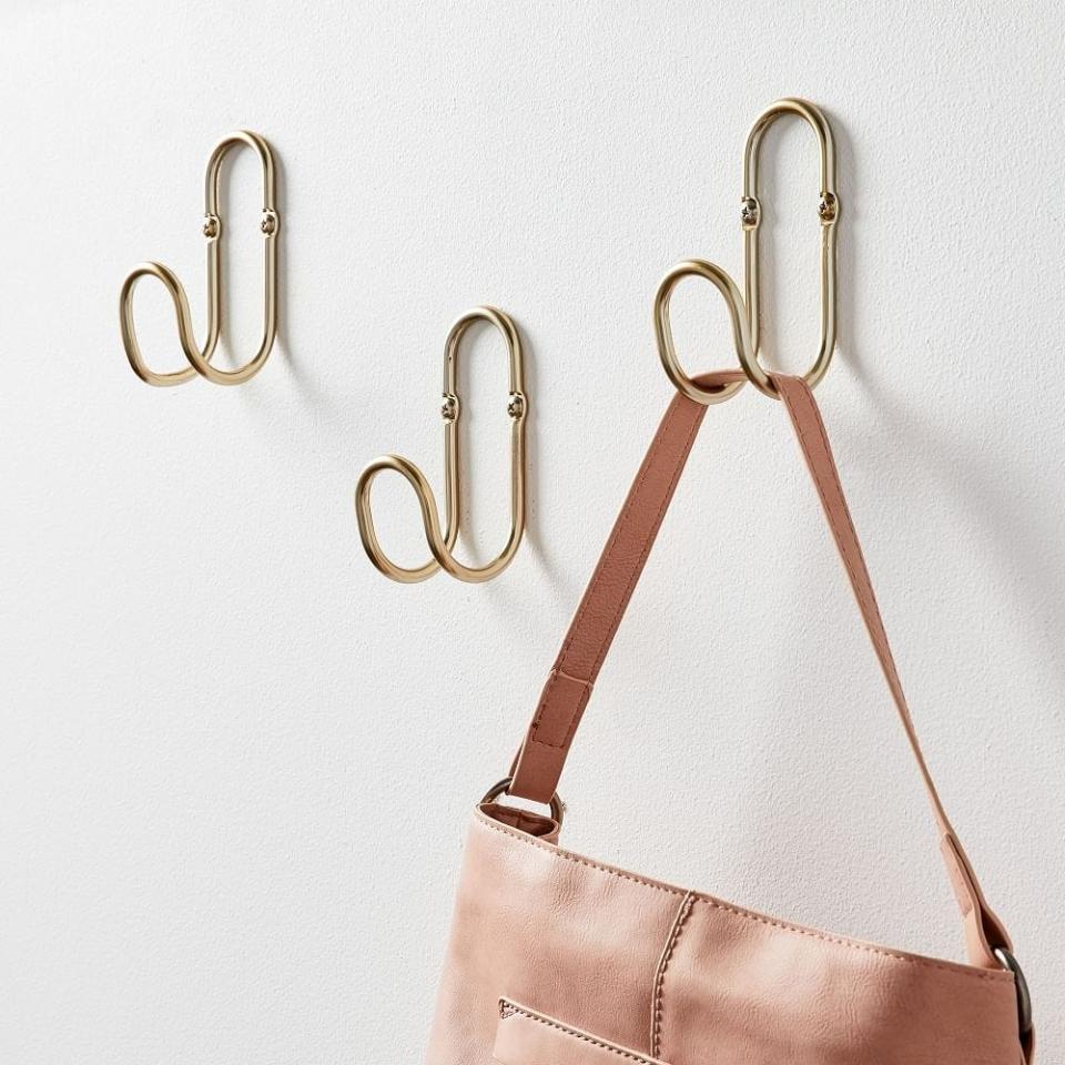 West Elm Loop Metal Wall Hooks (Set of 3)