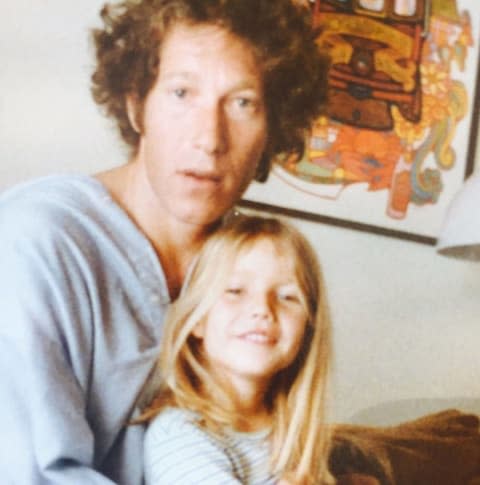 A young Paltrow with her father Bruce - Credit: XPOSUREPHOTOS.COM