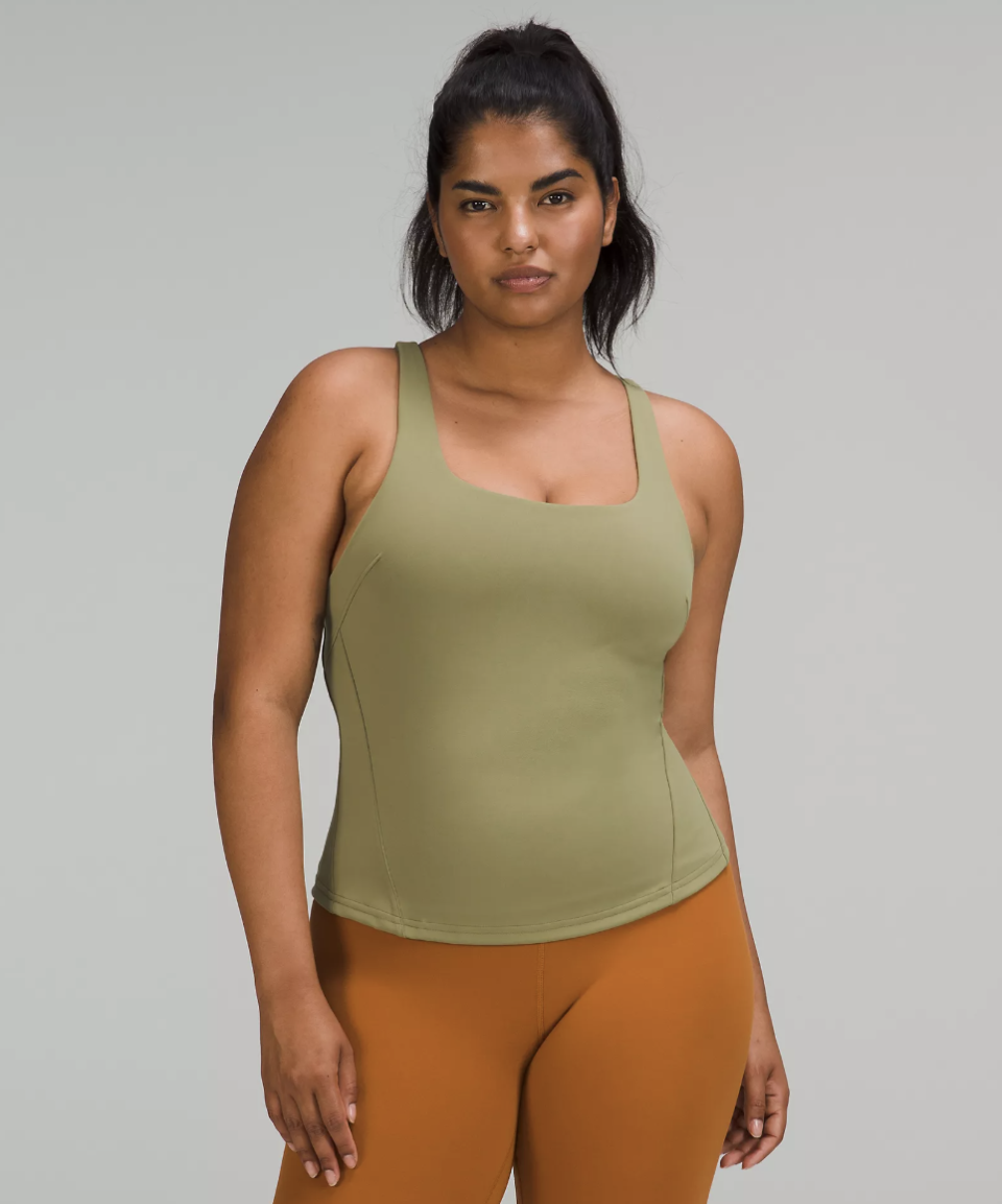 Lululemon InStill Tank Top in bronze green (Photo via Lululemon)