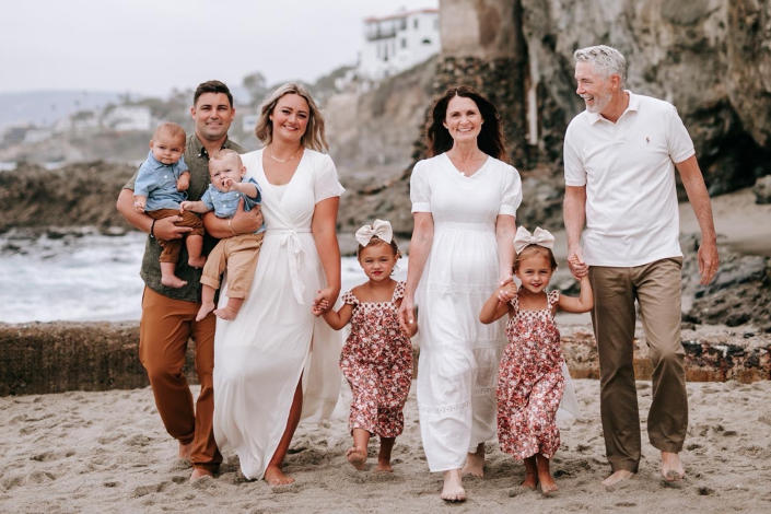 Jeff and Cambria Hauck couldn't conceive again after delivering two sets of twins. So Jeff's mom Nancy carried their next baby. (Courtesy Laura Sheppard)