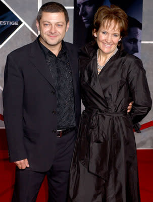 Andy Serkis and wife Lorraine at the Hollywood premiere of Touchstone Pictures' The Prestige