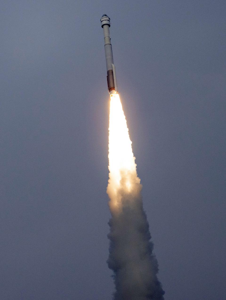 A United Launch Alliance Atlas V rocket with Boeing's CST-100 Starliner spacecraft launches from Space Launch Complex 41, Thursday, May 19, 2022, at Cape Canaveral Space Force Station in Florida.