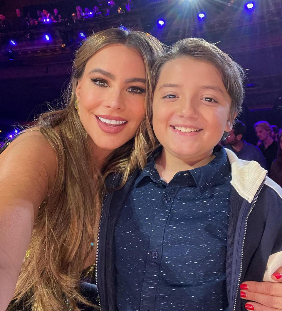 Jeremy Maguire and Sofia Vergara take a selfie at America's Got Talent