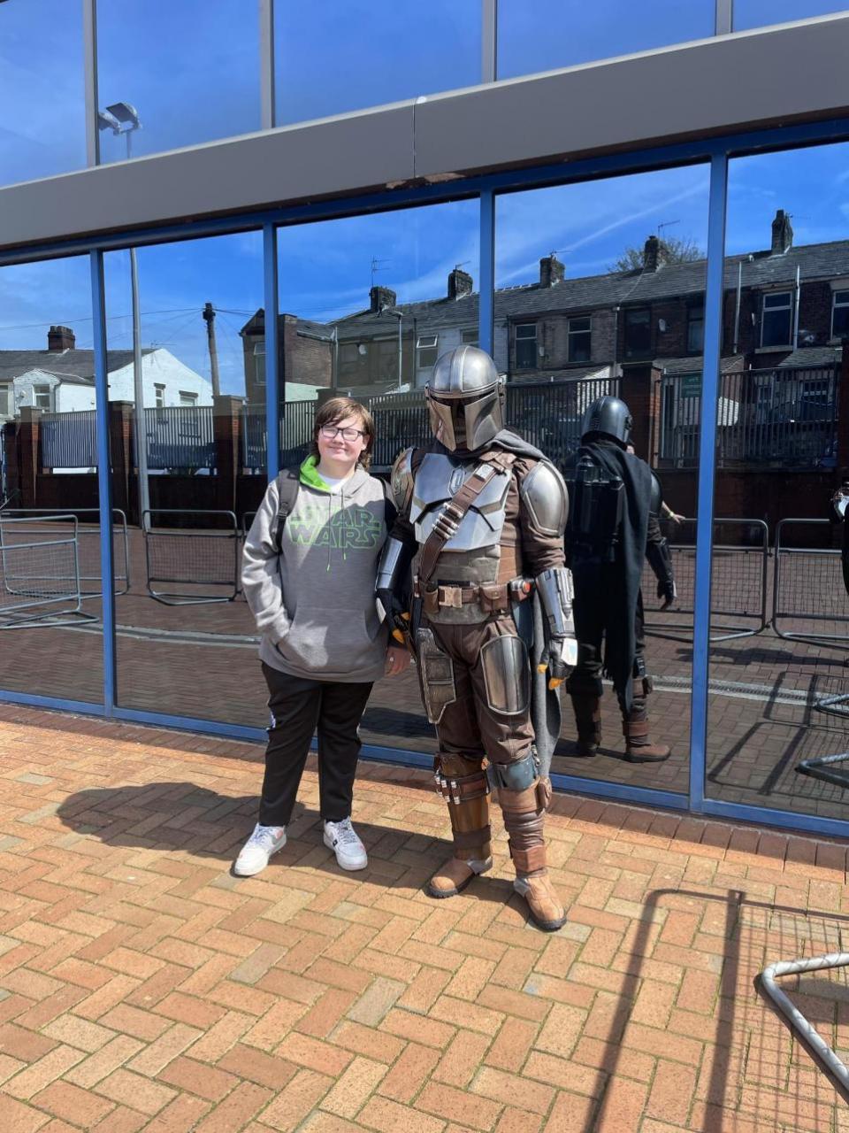 Lancashire Telegraph: Colum Neely, 15, from Darwen with the Mandalorian 