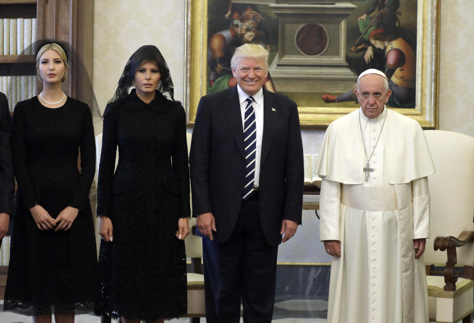 Last year, Melania and Ivanka Trump made headlines all over the world when they decided to respect Vatican dress code but refused to wear a headscarf in Saudi Arabia. Photo: Getty Images