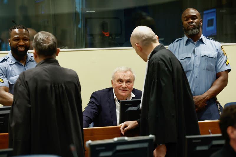 Former head of Serbia's state security service Jovica Stanisic appears in court, in The Hague