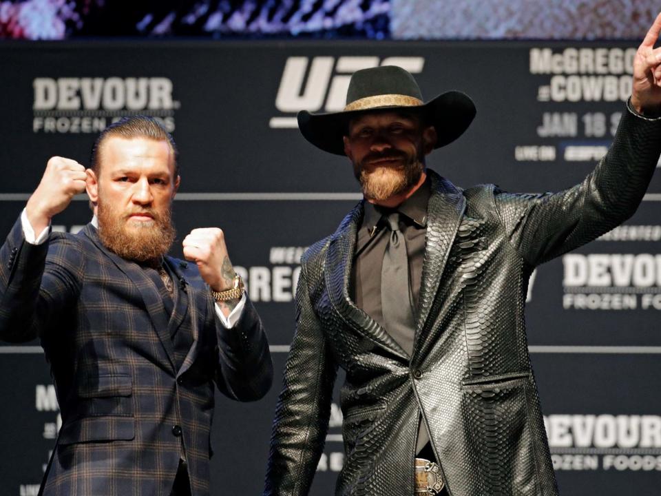 Conor McGregor fights Donald Cerrone this weekend at UFC 246: AP