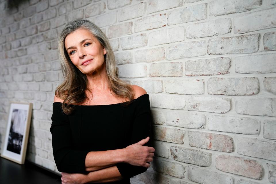 Paulina Porizkova, USA TODAY Women of the Year honoree, is photographed on Jan. 11, 2024, in New York City.