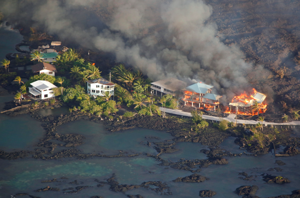 A volcano in Hawaii is still causing destruction (Picture: Reuters)