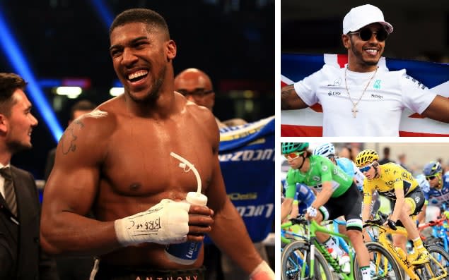 Anthony Joshua is favourite, but Lewis Hamilton and Chris Froome are among the chasing pack - PA