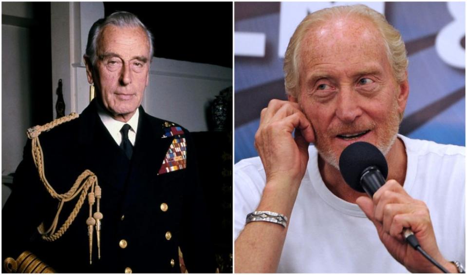 Charles Dance (derecha) interpretó a Lord Mountbatten en la temporada 4 de The Crown. Fotos: Wikimedia Commons