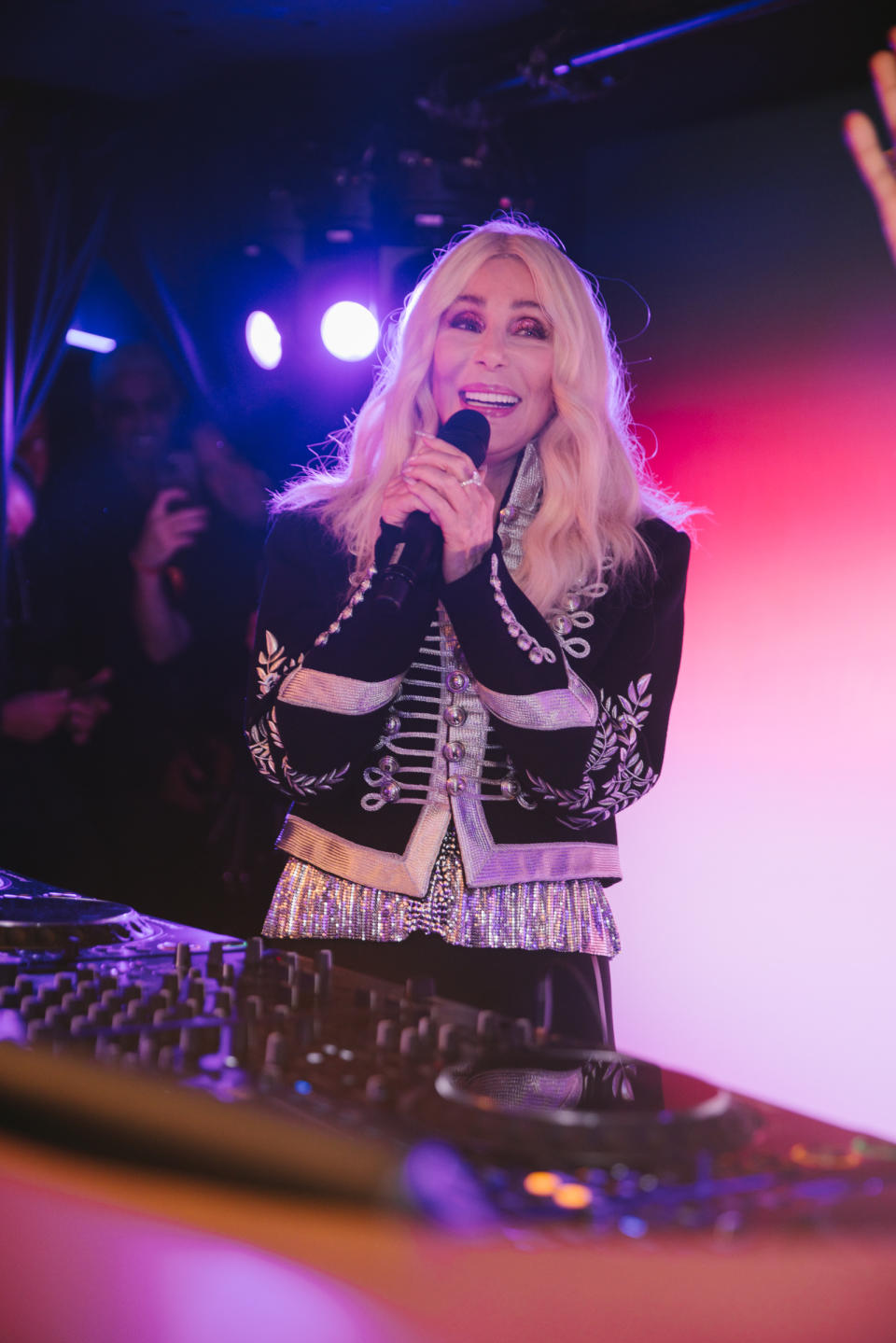 Cher at the Rabanne x H&M party in Paris.