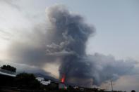 Eruption of a volcano in La Palma