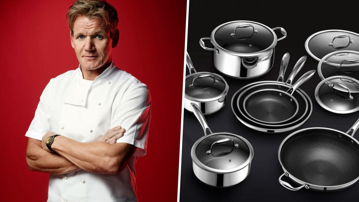  Gordon Ramsey and HexClad cookware set 