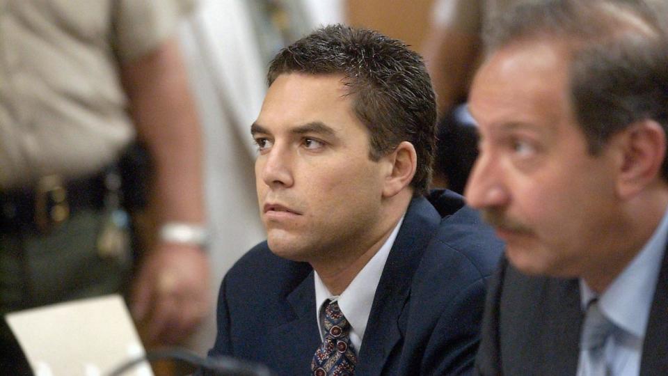 PHOTO: In this July 9, 2003, file photo, Scott Peterson listens during a pretrial hearing in Stanislaus Superior Court, in Modesto, Calif. (Getty Images, FILE)
