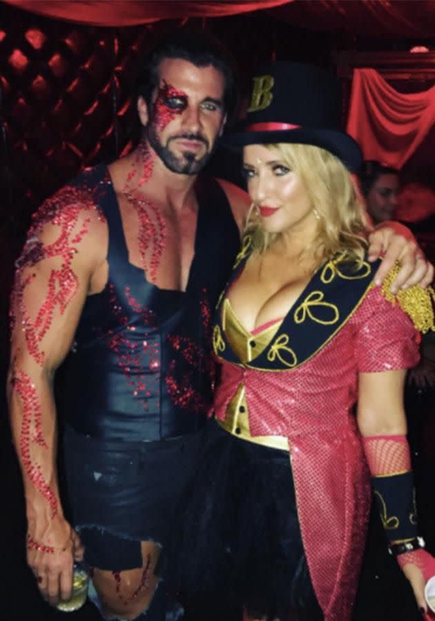 Travers Beynon and Bianca Dye at The Candy Shop Mansion Party. Photo: Instagram