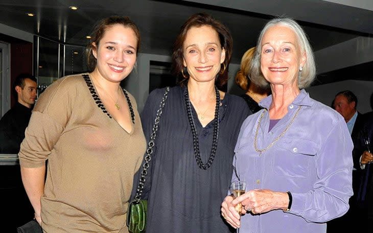 With daughter Hannah and mother Deborah in 2010 -  WireImage