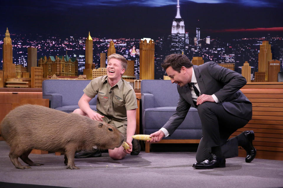 Robert Irwin gave us all the Steve Irwin feels in a recent interview on The Tonight Show with Jimmy Fallon. Source: Getty