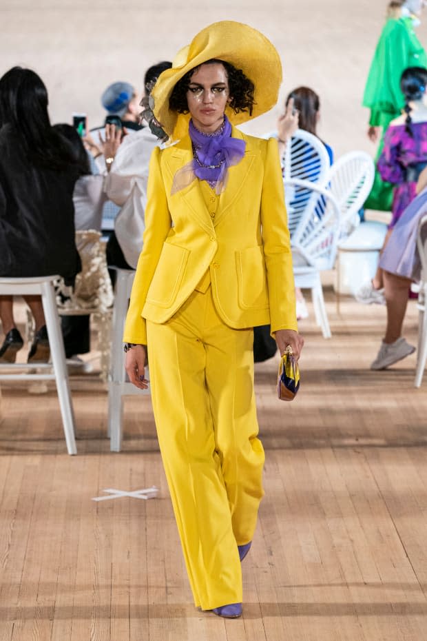 <p>A look from the Marc Jacob Spring 2020 collection. Photo: Imaxtree </p>