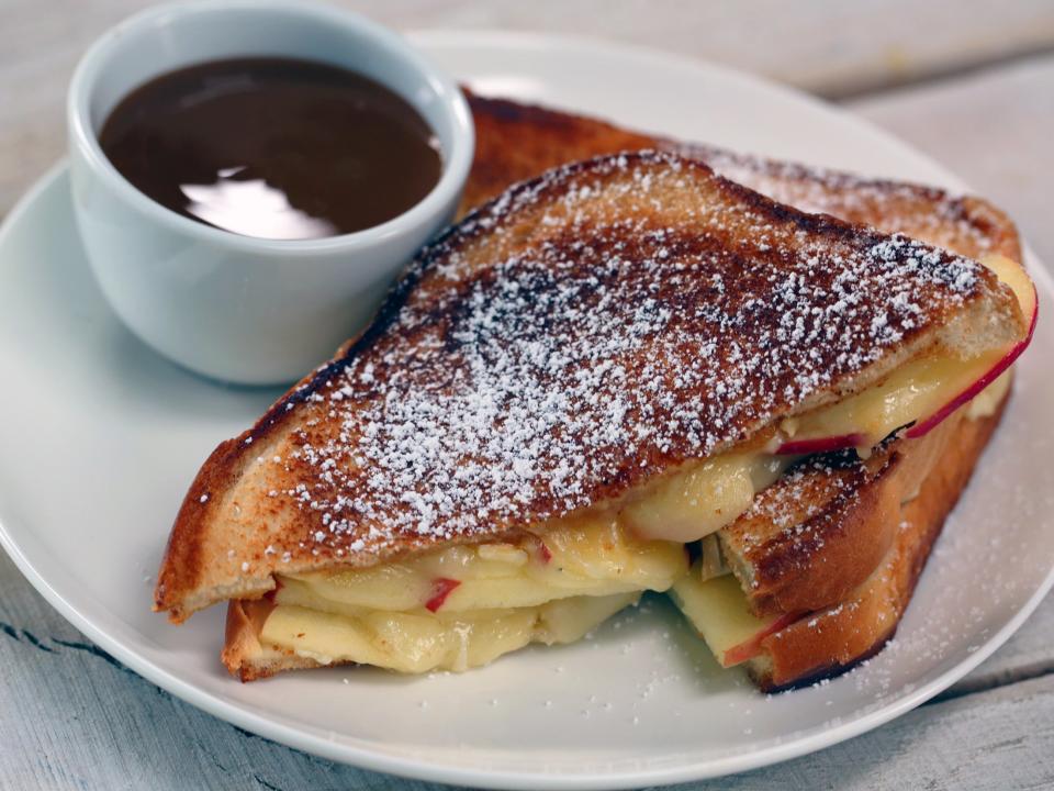 Caramel Apple Grilled Cheese  